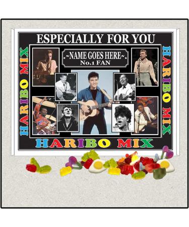 Rock & Roll Greats Celebrity Music Icon Personalised Boxed Sweets Gift Present Choice of Sweets - Buy Online on GoSupps.com