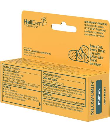 Neosporin Antibiotic Ointment with Bacitracin Zinc for Wound Care - 0.5 oz - Buy Online on GoSupps.com