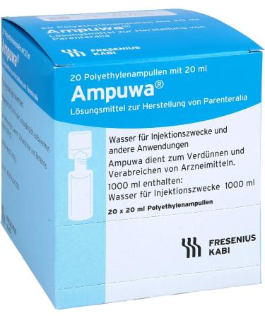 Ampuwa Water for Injection 400 ml - Premium Polyethylene Ampoules for International Shipping - Buy Online on GoSupps.com