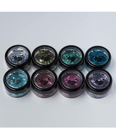 Biodegradable Lavender Chunky Glitter by Moon Glitter - Eco-Friendly Festival Makeup for Face, Body, Nails, Hair & Lips - 3g - Buy Online on GoSupps.com