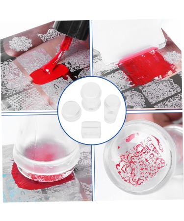 Housoutil 4 Sets Nail Stamp Clear Nail Art Seal Nail Scraper Spachella Silicone Nail Art Tools Silicone Nail Art Scraper Silicone Scraper Jelly Silica Gel Spatula Manicure - Buy Online on GoSupps.com