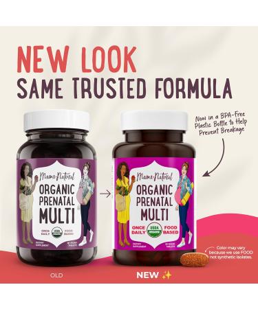 Mama Natural Organic Prenatal Vitamins for Women Vegan (30 Servings) | One A Day Prenatal Vitamins for Pregnant Women | Food Based Non-GMO & Gluten-Free - Pre Natal Multivitamin with Folate - Buy Online on GoSupps.com
