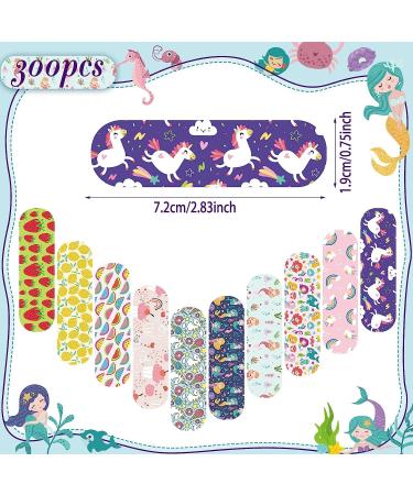 300 Pieces Kids Cartoon Bandages - Colorful Cute Waterproof Adhesive Stickers for Boys and Girls - Protection and Care for Cuts and Scrapes (Cute Designs) - Buy Online on GoSupps.com