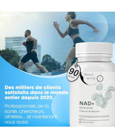 Nad Supplement Nicotinamide Riboside 90 Capsules - Test en Laboratoire en Allemagne - 300 mg par Capsule - Nicotinamide Nad pour 3 Mois - Buy Online on GoSupps.com