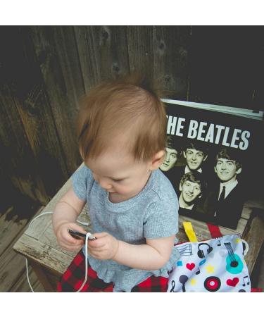Baby Jack & Co 8x8 Music Lovey Tag Toy for Babies | Crinkle & Soft Baby Toy with Stroller Clip | Learn Shapes & Colors | BPA Free - Buy Online on GoSupps.com