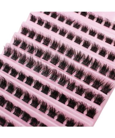 Selawasty 120 Lash Clusters D Curl Mega Volume DIY Eyelash Extensions - Wispy Individual Lashes for At-Home Cluster Extensions (S6-D-8-16MIX) - Buy Online on GoSupps.com