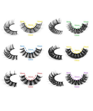 Ruairie D Curl Russian False Eyelashes Wholesale - 30 Pairs, 6 Styles | Natural Fluffy Fake Lashes for Volume and Curly Look - Buy Online on GoSupps.com