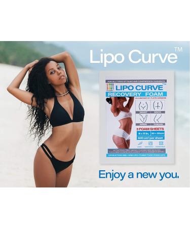 Lipo Foam 3-Pack Recovery Pads for Compression Garments & Post-Surgery Care - Ideal for Liposuction, Tummy Tuck, BBL, and More - Bruizex - Buy Online on GoSupps.com