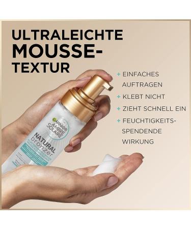 Garnier Self-Tanning Mousse - Nourishing & Stain-Free 200ml | Ambre Solaire Natural Bronzer for a Natural Tan | International Shipping Available - Buy Online on GoSupps.com