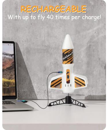 SainSmart Jr. Motorized Rocket Toy with Parachute - 61m Launch Range - Outdoor Fun for Kids Aged 8-12 - Buy Online on GoSupps.com