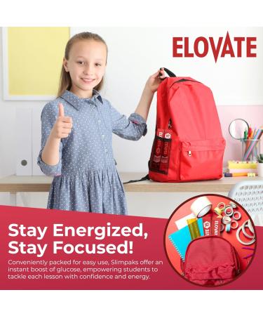 Elovate 15 Slimpaks Fast Acting Glucose Powder - Dextrose Packets FSA/HSA Eligible Black Cherry Flavor - Ideal Alternative to Gels & Tablets - Buy Online on GoSupps.com