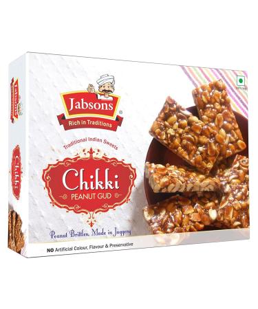 Jabsons 5 Assorted Traditional Sweet Combo - Chikki Til Gud Agra Gud Gajak Gud Kaju Roll Gud Revdi & Chikki Peanut Gud - 400g | International Shipping Available - Buy Online on GoSupps.com