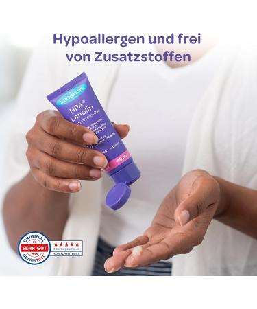 Lansinoh HPA Lanolin Nipple Ointment - 100% Natural Calms & Protects Stressed Nipples - Dermatest 'Very Good' - 10ml (1 Pack) - International Shipping Available - Buy Online on GoSupps.com
