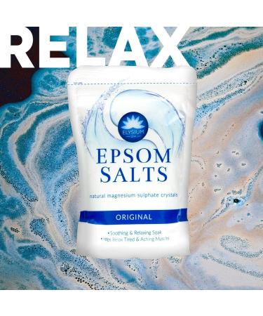 Elysium Spa Epsom Bath Salts 450g - Natural Magnesium Sulphate for Purifying, Relaxing, and Unwinding | Original Scent - Buy Online on GoSupps.com