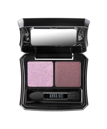 ANNA SUI - Eye Color Compact - Two-Tone Eye Shadow Fillers for Eyeshadow Palette - Pink and Brown Long-Lasting Eye Makeup - 05 Sorbet x Azuki Red Beans - 0.05 oz.