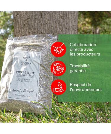 Light Crushed Black Pepper 1Kg - Ilanga Nature - Madagascar - Buy Online on GoSupps.com