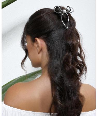 Welrog 4-Pack Metal Hair Clips for Women | Large Silver Hair Accessories for Thick Hair - Perfect for Girls - Buy Online on GoSupps.com
