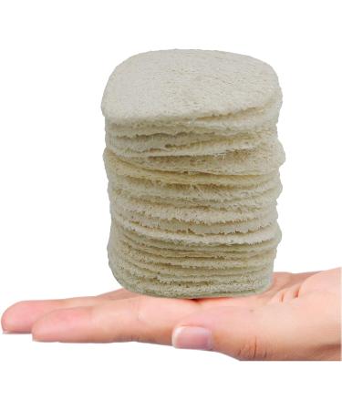 15 Pack Mini Exfoliating Loofah Face Pads - Eco-Friendly Shower Scrubber & Makeup Cleanser - Buy Online on GoSupps.com