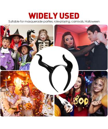 FRCOLOR Ox Horn Headband Halloween Animal Horn Headband Bull Costume Headwear Party Dress Up Favors - Buy Online on GoSupps.com
