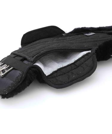 Merauno Lambwolle Konturgurt Saddle Belt - Anatomically Designed Merino Wool Dressage Belt (80cm/32) - Slip Resistant in Nature Black Brown & Anthracite - Buy Online on GoSupps.com