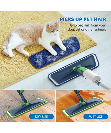 Microfiber Spray Mop for Floor Cleaning - MEXERRIS Wet & Dust Mop with 2 Bottles and 5 Pads | Ideal for Hardwood, Laminate, Vinyl, Tiles Floors - Buy Online on GoSupps.com