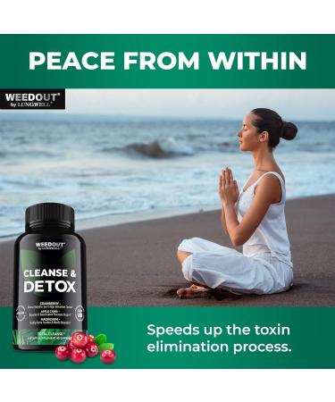WEEDOUT Total Cleanse Detox Pills - Natural Full Body Cleanser - Fast Toxin Rid & Liver Repair - Urinary Tract Cleanse with Milk Thistle - 42 Capsules - Buy Online on GoSupps.com