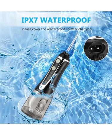 Water Dental Flosser - H2ofloss Cordless Oral Irrigator for Braces | Portable & Waterproof Rechargeable Teeth Cleaner with 6 Nozzles - Ideal for Travel - Buy Online on GoSupps.com