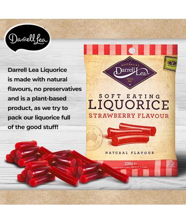 Darrell Lea R glisse Douce la Fraise 200 g - Lot de 8 - Buy Online on GoSupps.com