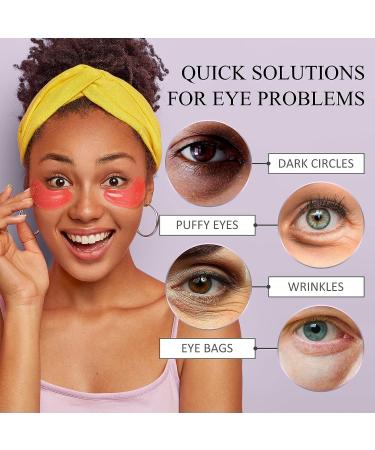 20 Pairs Under Eye Patches for Dark Circles & Puffiness | Anti-Aging Eye Gel Pads for Women - Pearl, Green Tea, Marine Collagen & Lavender - Buy Online on GoSupps.com