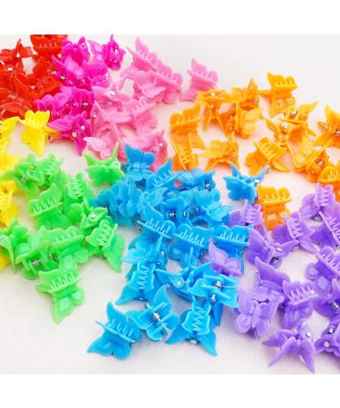 100 Pack Assorted Mini Butterfly Hair Clips for Women and Girls - Colorful Hair Accessories - Buy Online on GoSupps.com