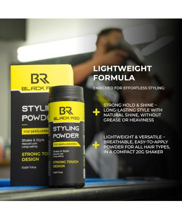 Dora Kozmetik black red Texturizing Hair Styling Powder 20 gr Strong Touch Design Strong touch with our special formula for men and women - Buy Online on GoSupps.com