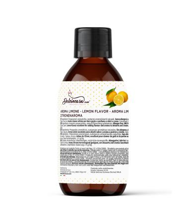 Dolcincasa-Aromas for cakes perfect to give flavor and fragrance to pasta and creams 250 g bottle (Aroma Limone)