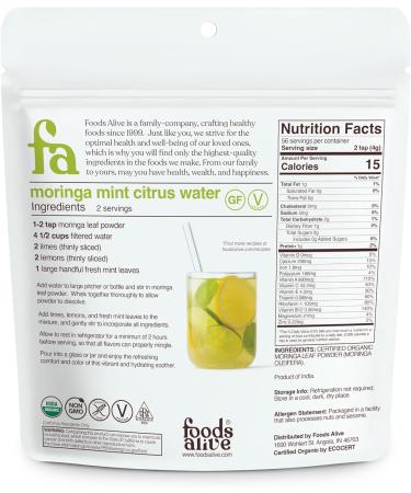 Moringa Powder Organic 8oz - Buy Online on GoSupps.com