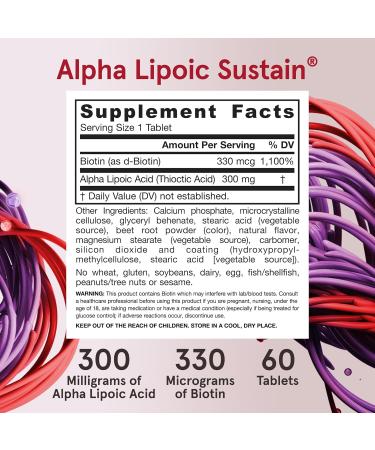 Jarrow Formulas Alpha Lipoic Sustain 300mg - 60 Capsules | Premium Antioxidant Supplement for Enhanced Health - International Shipping Available - Buy Online on GoSupps.com