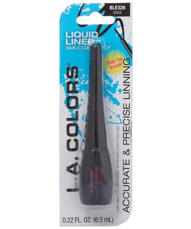 L.A. COLORS Thin Tip Liquid Liner - Black 0.22 oz | Smudge-proof & Long-lasting - Buy Online on GoSupps.com