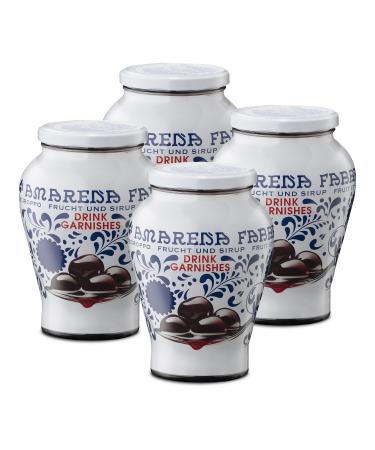 Food-United Amarena cherries 4x1 kg glass |Fabbri 1905 |In syrup |Drink garrison |Severage set |Half-candied |Amarena cherries |Fabbri Amarena Cherries |For Barista Cocktail Long Drink