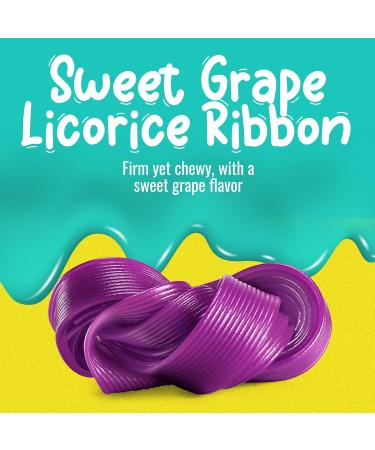 Sweet Sixteen Classic Licorice Ribbon Candy 10 Packs x 125g Sweet Purple Grape Flavor Soft & Chewy Rolls Peanut & Nut-Free Always Fresh - Buy Online on GoSupps.com