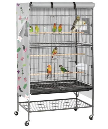 Birdcage Covers ,Universal cage Cover for Bird Critter Cat Cage to Animal Privacy & Comfort Breathable Washable and Blackout M(30x21x40in) Fantasy Color