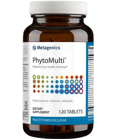 Metagenics PhytoMulti Without Iron - Daily Multivitamin Supplement with Phytonutrients, Vitamins and Minerals for Multidimensional Health Support - 120 Tablets, 60 Day Supply 120 Count (Pack of 1)