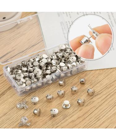 YGAOHF Locking Pin Backs 60 Pcs with Storage Case - Metal Pin Locks for Brooches & Lapel Pins - Buy Online on GoSupps.com