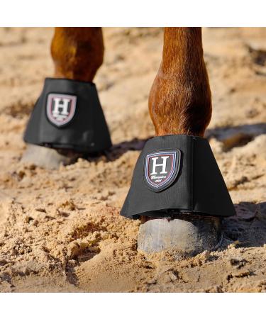 Harrison Howard Large Horse Bell Boots - Durable Protection for Your Horse - Buy Online on GoSupps.com