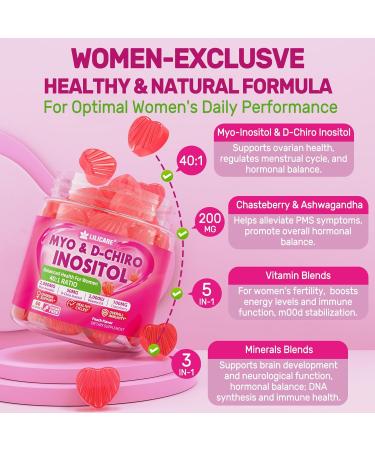 LILICARE Bundle: 5HTP Gummies with Magnesium Glycinate - Melatonin Free Sleep Gummies for Adults & Kids 8+ & Inositol Gummies Ideal 40:1 Ratio Myo & D-Chiro Inositol Supplement - Buy Online on GoSupps.com