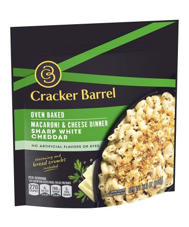 Cracker Barrel Sharp White Cheddar Macaroni & Cheese - 12.3 oz Bag - Buy Online on GoSupps.com