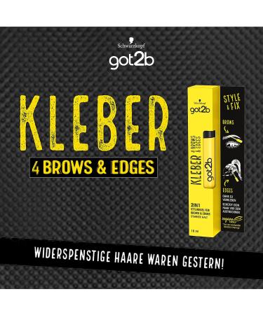 got2b Glue 4 Brows & Edges: 2in1 Brow Gel & Hair Mascara with Two-Sided Brush - Vegan Formula | 16ml - Buy Online on GoSupps.com