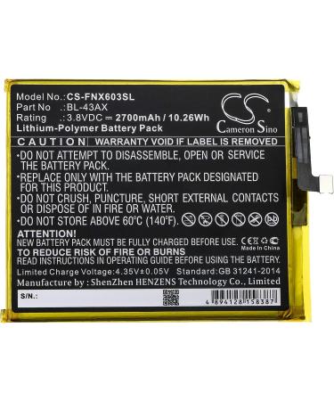 SPANN Battery Replacement for Infinix X603 & Zero 5 - BL-43AX 3.8V | International Shipping Available - Buy Online on GoSupps.com