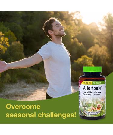 Herbs Etc. Allertonic - Healthy Breathing Support - Herbal Blend to Aid Against Seasonal Discomfort - Lung & Respiratory Health Support with Stinging Nettle - 120 Softgels (120 Servings) 120 Count (Pack of 1) - Buy Online on GoSupps.com