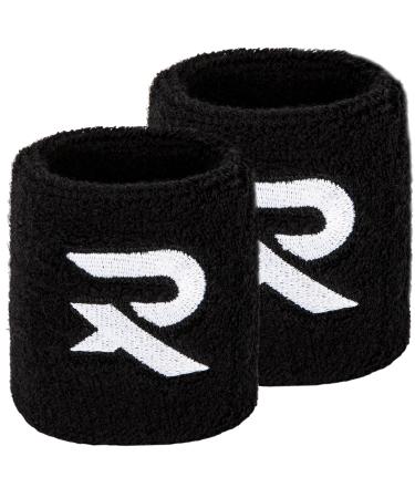 Raquex cotton bracelets - soft stretchy cotton material.8 cm or 13 cm wide.Sports welding bands for men and women 7 colors to choose 2x bracelets (couple) black