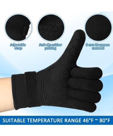 2 Pairs 3mm Neoprene Diving Wetsuit Gloves - Anti-Slip, Waterproof, Adjustable Strap - for Men and Women - Ideal for Diving, Snorkeling, Surfing - Buy Online on GoSupps.com