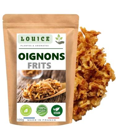 LOUICE Crispy fried onions 100 g ideal for hot dogs burgers salads soups Asian dishes and more