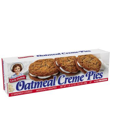 Little Debbie Oatmeal Creme Pies - 12 Individually Wrapped 16.2 oz Creme Pies - Buy Online on GoSupps.com